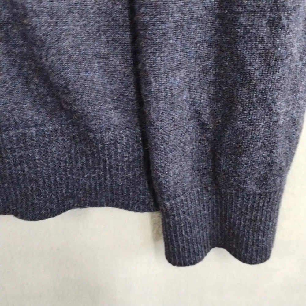 Banana Republic Extra Fine Merino Wool XL Sweater Men's V Neck Preppy‎ Navy Blue